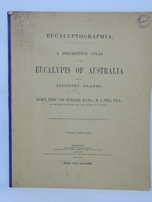 Book, Baron Ferdinand von Mueller et al, EUCALYPTOGRAPHIA. Fifth Decade, 1880