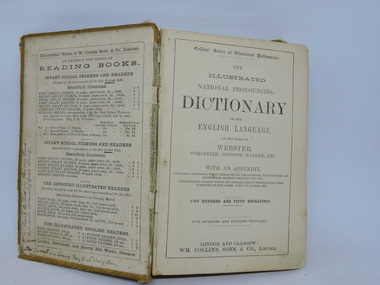 Book, THE ILLUSTRATED NATIONAL PRONOUNCING DICTIONARY, No date