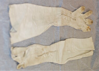 Clothing - Kidskin evening gloves, c1940-50?