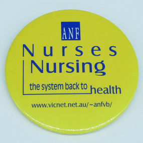 Australian Nursing Federation ratios campaign badge, 2001