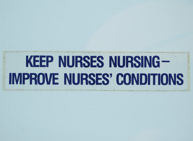 Australian Nursing Federation bumper sticker, [1990s]