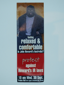 Flyer for protest about industrial relations reform at Trades Hall, 30 September 1998, 1998