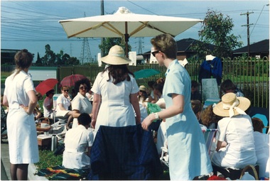 Photograph of industrial action taken by nurses at Sunshine Hospital, Melbourne, Victoria, 1993