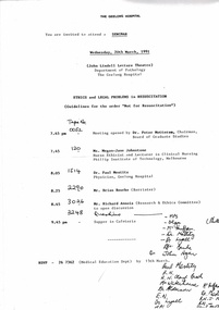 Video recording and proceedings of 'Ethics and Legal Problems in Resuscitation' seminar, 20 March 1991, Geelong Hospital