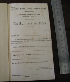 Booklet, Government Printers, "Daily Inspection", C 1960's
