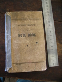 Notebook, "Victorian Railways Notebook", C 1950's