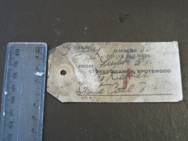 Ticket, Victorian Railways