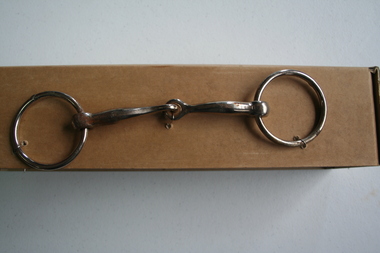 Nickel plated horse bit, equestrian accessory