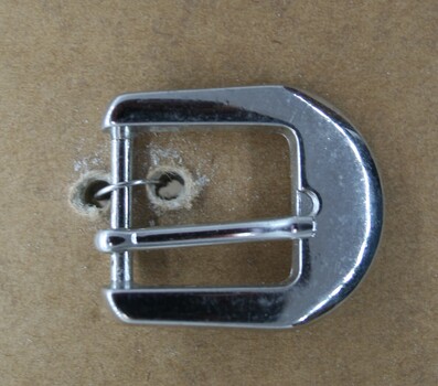nickel plated half buckle used in equine accessory