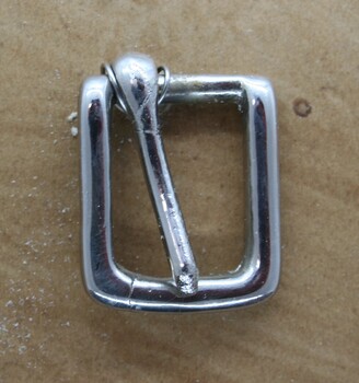 nickel plated half buckle used in equine equipment