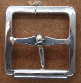 Nickel plated full buckle used in saddlery