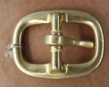Brass buckle used on horse tackle