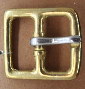 Brass full buckle used on horse tackle