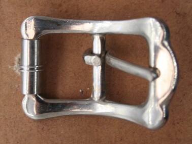 Nickel plated buckle used in saddlery Ca 1900