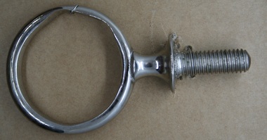 Nickle plated terret as used on equine equipment