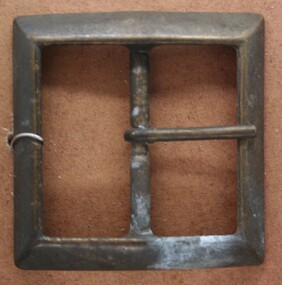 Brass buckle as used on horse saddlery