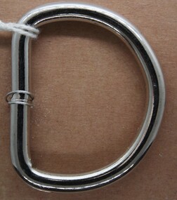 Steel Nickel plated D ring used on horse tackel