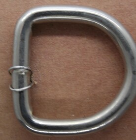 D ring used in the construction of Horse Girth strap