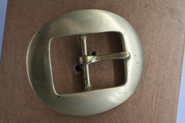 Brass cart buckle used on horse tackle in the late 19th and early 20th centuries