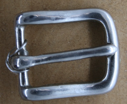 Half buckle used on equine accessories