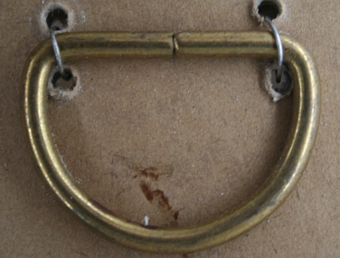 D ring Brass used in the construction of Equine accessories