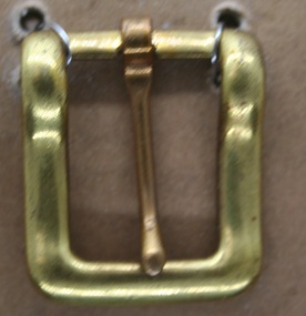 Half Brass buckle as used in the construction of Horse accessories by Holden and Frost Ca1900