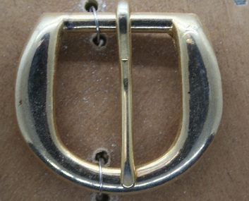 Brass half as used in the construction of dress equine equipment Ca1900