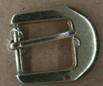Brass half Buckle as used by Holden and Frost in the manufacture of Equine equipment Ca1900