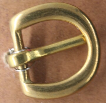 Brass half buckle used on dress equine equipment for civilian and military use Ca 1900