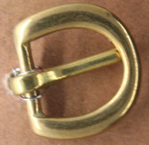 Brass half buckle used on dress equine equipment for civilian and military use Ca 1900