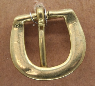 Brass half buckle as used on equine horse tackle during the late 1800's and early 1900's
