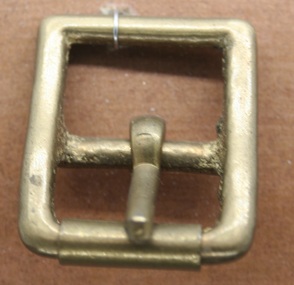Brass full roller buckle as imported by Holden and Frost for use on equine equipment