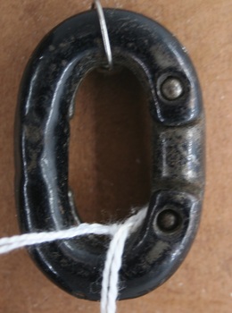Patent split link as imported and used in Harness manufacture by Holden and Frost