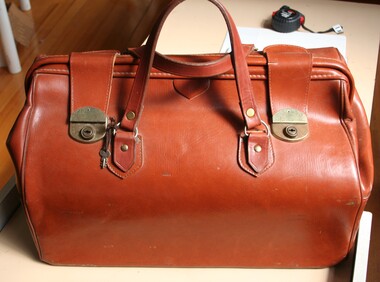leather grip bag manufactured by Holden and Frost