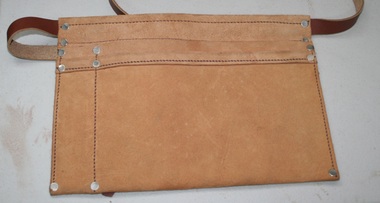 Leather tradesman's tool bag manufactured by Holden and Frost
