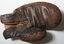 Brown leather boxing gloves made and sold by Holden and Frost