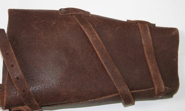 Puttee, leg protector belt held, manufactured and sold by Holden and Frost
