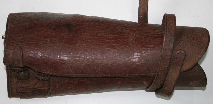 Brown leather Puttee, leg protector, manufactured by Holden and Frost