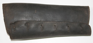 Leather button up putee used for leg protection