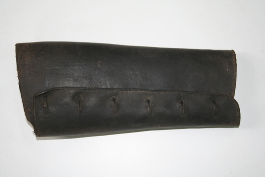 Leather putee used as leg protection circa 1900