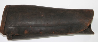Brown leather gitor as used by horsemen Ca1900