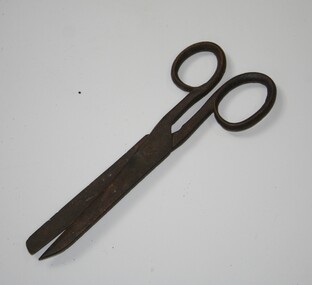 Steel fabric shears manufactured Ca 1900 retailed by Holden and Frost