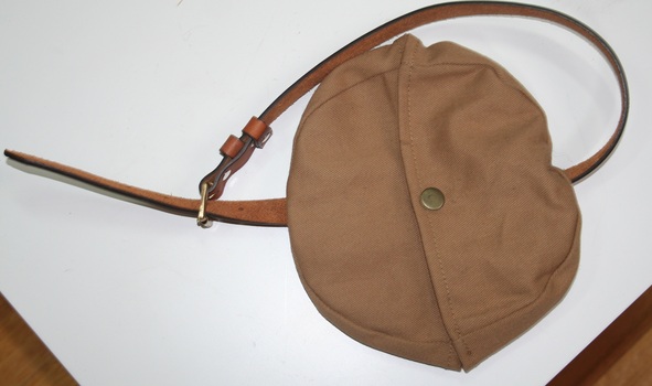round canvas water flask holder