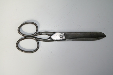 Steel dress making scisors as used by Holden and Frost in the manufacture of equine accessories