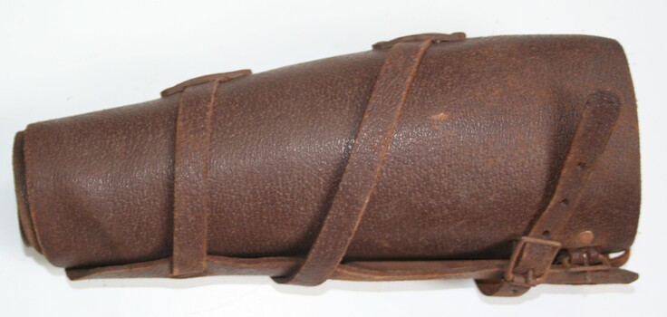Pair of leather buckle up putties (Leggings)