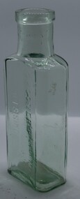 Squat square shouldered bottle to hold Spooners Boot Dressing.