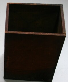Wooden box without lid
