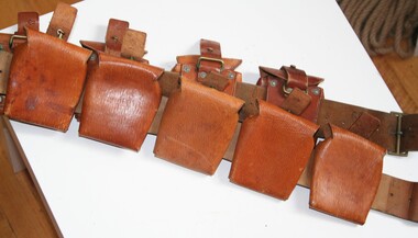 Military bandolier used for carrying spare ammunition in battle