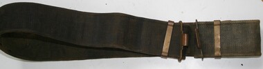 Military webbing waist belt worn by soldiers