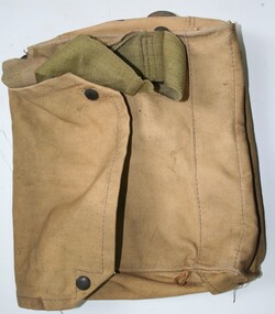 Canvas bag used to carry gas mask or other military equipment